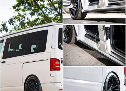 For VW T5, T5.1 SWB Side Skirts Candy White Plastic Painted and Ready to Fit