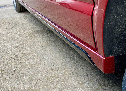 For VW T6 Transporter SWB Side Skirts Candy White Plastic Painted and Ready to Fit