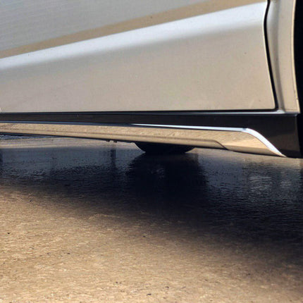 For VW T6 Transporter SWB Side Skirts Deep Black Plastic Painted and Ready to Fit