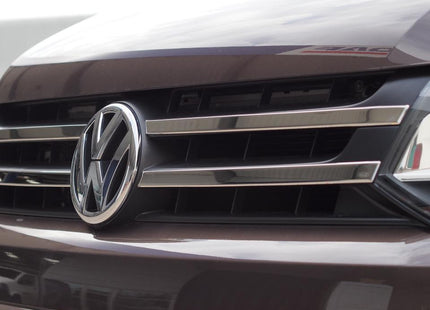 For VW T5.1 Transporter Twin-Line Front Grille Trim (4 Piece) | Stainless Steel Styling | Van-X