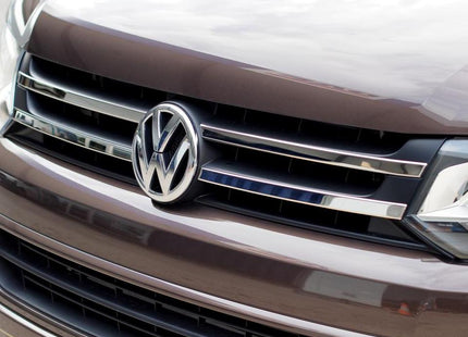 For VW T5.1 Transporter Twin-Line Front Grille Trim (4 Piece) | Stainless Steel Styling | Van-X