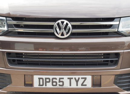 For VW T5.1 Transporter Twin-Line Front Grille Trim (4 Piece) | Stainless Steel Styling | Van-X