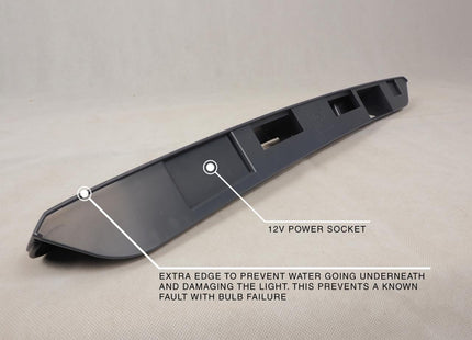 For VW T6 Transporter Barn Door Number Plate Unit – Primer Trim, Ready to Paint & Fit – Van-X