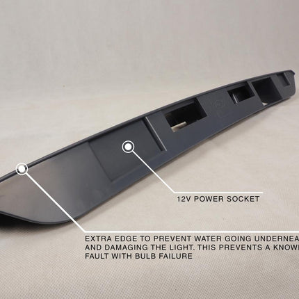 For VW T6 Barn Door Rear Number Plate Unit Modified Version - Primer