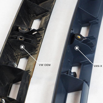 For VW T5, T5.1 Barn Door Rear Number Plate Unit - Candy White Painted and Ready to Fit
