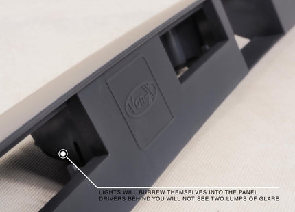 For VW T5/T5.1 Transporter Barn Door Number Plate Unit – Candy White Painted Trim, Ready to Fit – Van-X