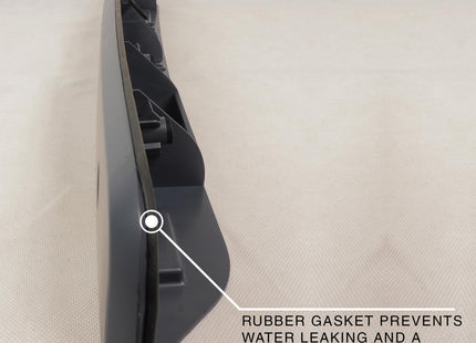 For VW T5/T5.1 Transporter Barn Door Number Plate Unit – Deep Black Painted Trim, Ready to Fit – Van-X