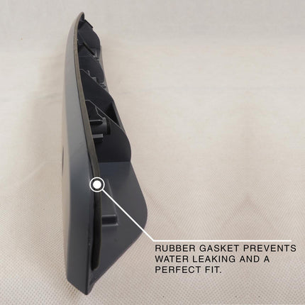 For VW T6 Barndoor Rear Number Plate Unit - Deep Black