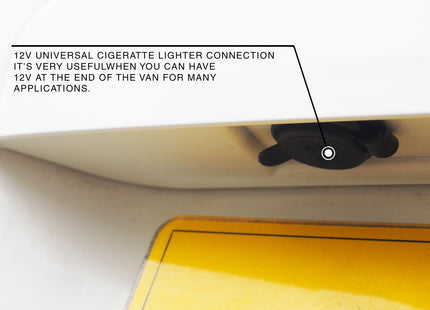 For VW T5/T5.1 Transporter Barn Door Number Plate Unit – Candy White Painted Trim, Ready to Fit – Van-X