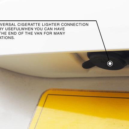 For VW T5, T5.1 Barn Door Rear Number Plate Unit - Candy White Painted and Ready to Fit
