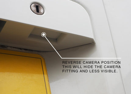 For VW T5/T5.1 Transporter Barn Door Number Plate Unit – Candy White Painted Trim, Ready to Fit – Van-X
