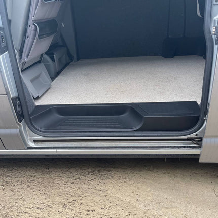 For VW T6.1 Transporter Side Loading Door Step V3 17mm Extra Deep with Storage Compartment