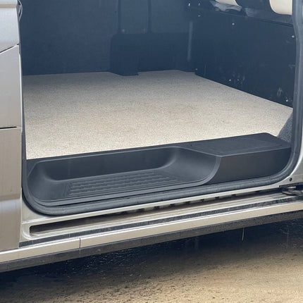 For VW T6 Transporter Side Loading Door Step V3 17mm Extra Deep with Storage Compartment