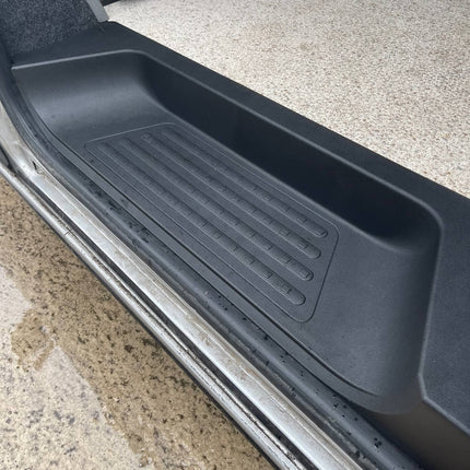 For VW T6 Transporter Side Loading Door Step V3 17mm Extra Deep with Storage Compartment