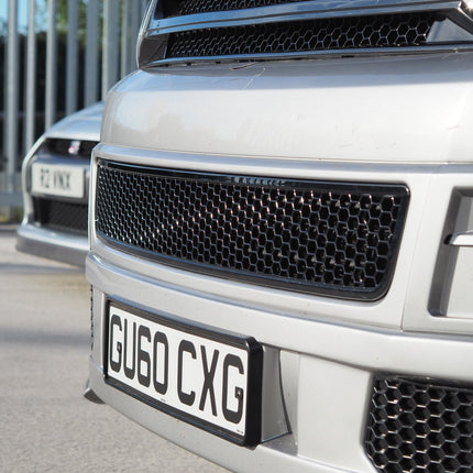 For VW T5.1 Transporter Van Front Styling Gloss-Black Package (2pcs) Painted and Ready to Fit