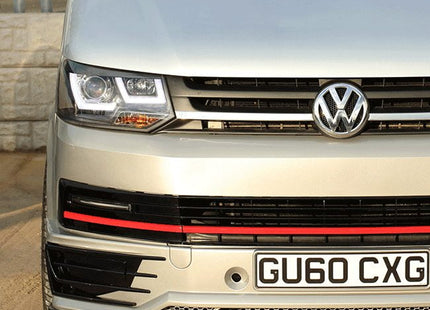 For VW T5.1 Transporter Front Sportline Spoiler & Splitter – T5-X Styling, Painted & Ready to Fit | Van-X