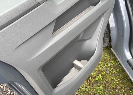For VW T6.1 Transporter Door Pocket Rubber Liner Inserts Grey for Campervan Conversion | Van-X