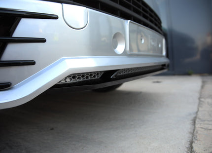 For VW T6 Transporter Front Sportline Spoiler and Splitter B-Grade – Repaint Ready Custom Styling | Van-X