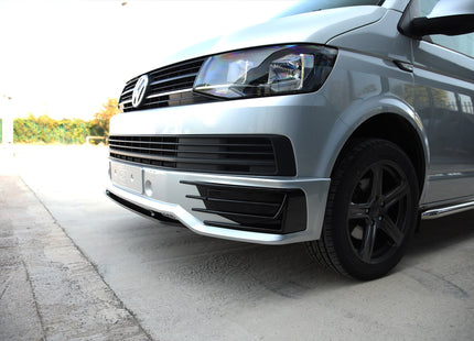 For VW T6 Transporter Front Sportline Spoiler & Splitter Painted Ready to Fit – Front End Styling Upgrade | Van-X