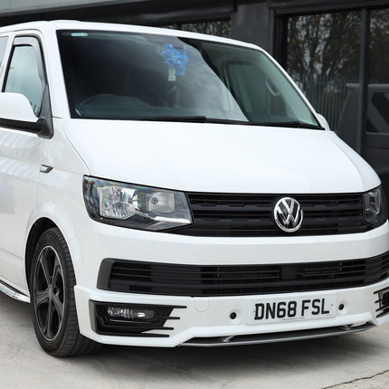 For VW Transporter T6 R-Line Front Grille Trims - Matte Black Painted and Ready to Fit