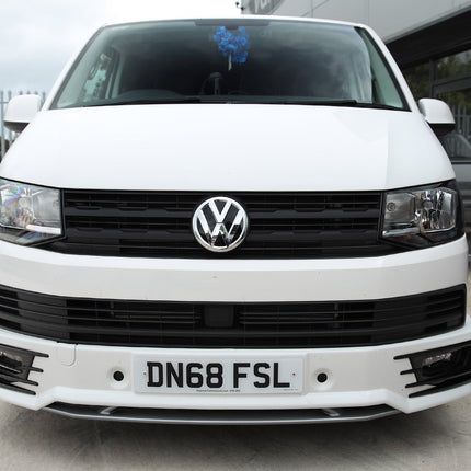 For VW Transporter T6 R-Line Front Grille Trims - Matte Black Painted and Ready to Fit