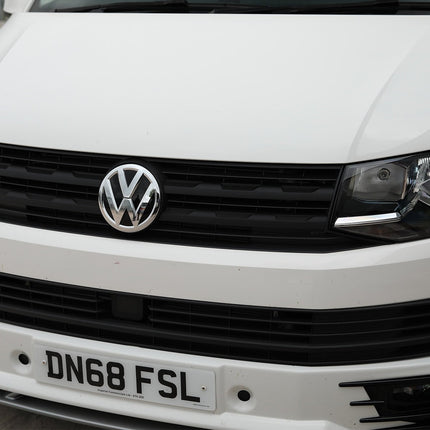 For VW Transporter T6 R-Line Front Grille Trims - Matte Black Painted and Ready to Fit