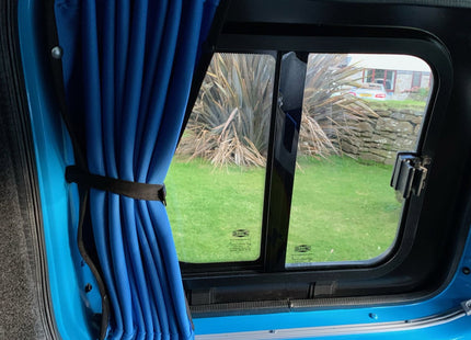 For Fiat Scudo Blackout Camper Curtains Black/Blue - Create Your Own Bundle | Van-X