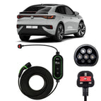 Type 2 to 3 Pin Charging Cable / 10M / 6amp – 12amp Adjustable (2.3kW)
