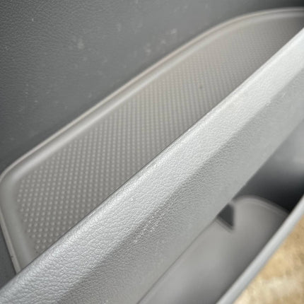 For VW T5, T5.1 van campervan Door Pocket Inserts, Rubber, Door Liner (Light Grey) Both Captain Seats Interior Styling ideal gift