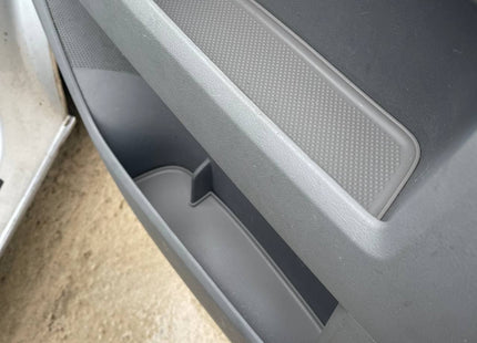 For VW T5/T5.1 Door Pocket Inserts Light Grey | Rubber Door Liners Driver & Double Passenger – Van-X