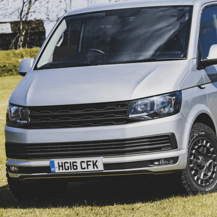 For VW T6 Front R-Line Badgeless Grille - Matte Black