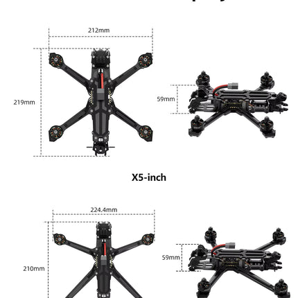 GEPRC Vapor-X5 WTFPV 5" Freestyle Quadcopter (GPS Edition)