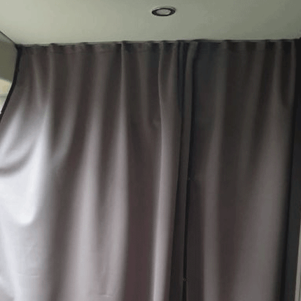 For Fiat Ducato & Ram ProMaster Motorhome Campervans Premium Maxi-Cab Divider Curtain with Rail - Van-X