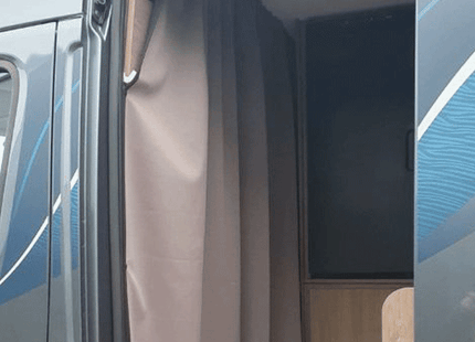 For MAN TGE / New Crafter Campervan & Motorhome Maxi-Cab Divider Curtain with Rail – Premium Privacy