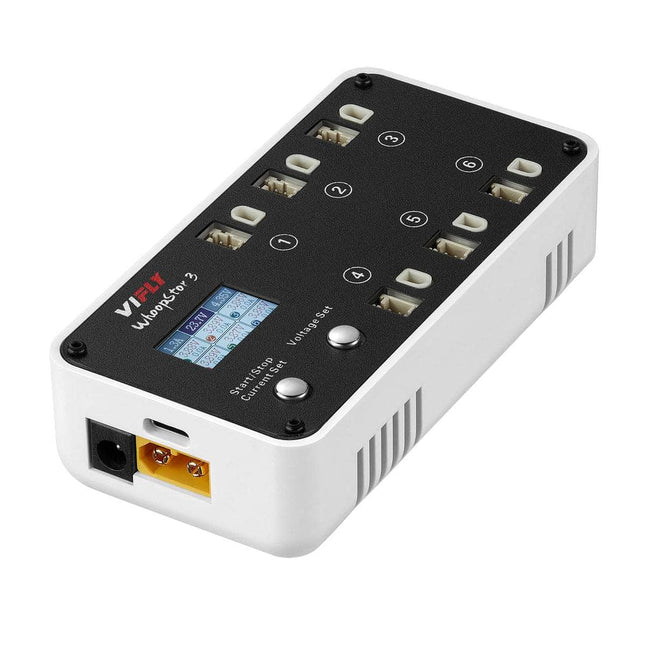 ViFly WhoopStor V3 6-Port 1S Battery Charger and Discharger - LiHV/LiPo