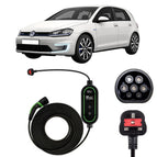 Type 2 to 3 Pin Charging Cable / 10M / 6amp – 12amp Adjustable (2.3kW)