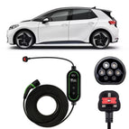 Type 2 to 3 Pin Charging Cable / 10M / 6amp – 12amp Adjustable (2.3kW)