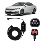 Type 2 to 3 Pin Charging Cable / 10M / 6amp – 12amp Adjustable (2.3kW)