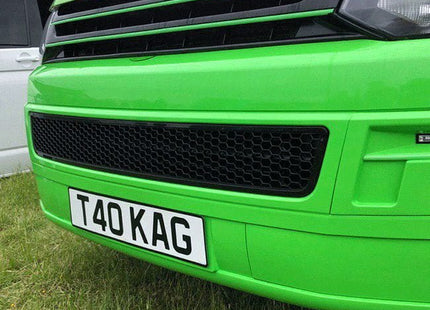 For VW T5.1 Transporter Van Front Styling Gloss Black Package (3pcs) Painted and Ready to Fit