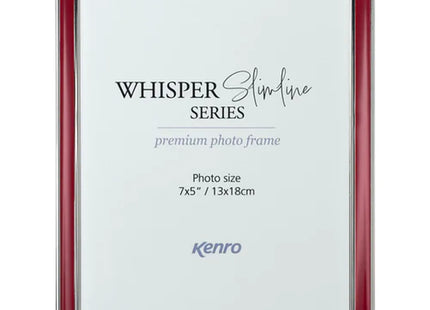 Kenro Whisper Slimline Photo Frame 7x5" - Red