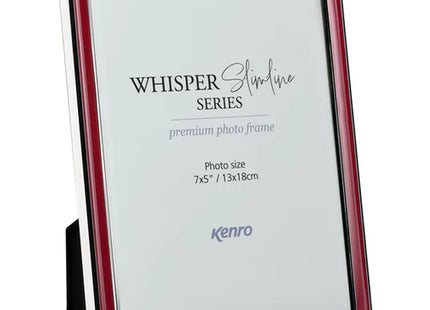 Kenro Whisper Slimline Photo Frame 7x5" - Red