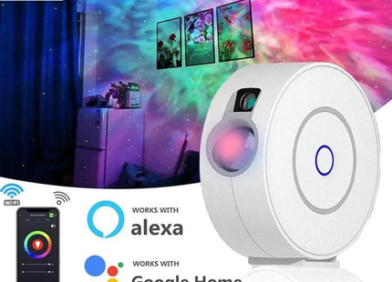 Smart WiFi Night Light Projector - Voice Control & APP Adjustable Galaxy Light