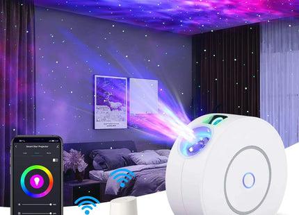 Smart WiFi Night Light Projector - Voice Control & APP Adjustable Galaxy Light