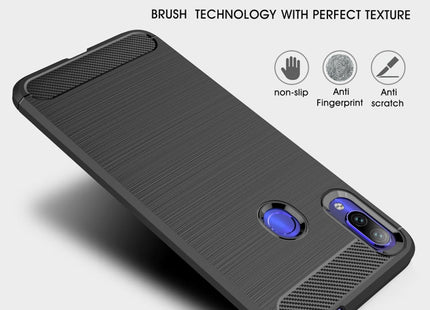 Brushed Texture Carbon Fiber TPU Case for Xiaomi Redmi Note 7 / Redmi Note 7 Pro, For Redmi Note 7