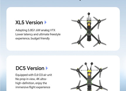iFlight Nazgul XL5 ECO 6S Freestyle FPV Quadcopter (Analog)