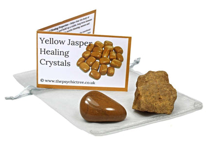 Yellow Jasper Rough 'n' Tumble Crystal Pack