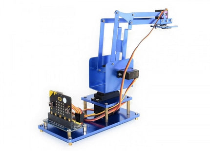Waveshare 4-DOF Metal Robot Arm Kit for micro:bit, Support Bluetooth, US Plug