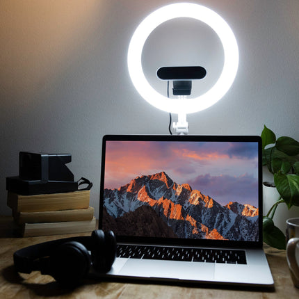 Kodak 10" Desk LED Ring Light for Selfies, Videos & Online Conferencing