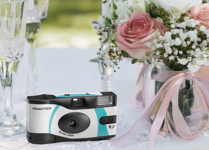 Praktica Single Use Disposable Colour Film Camera with Flash - Blue