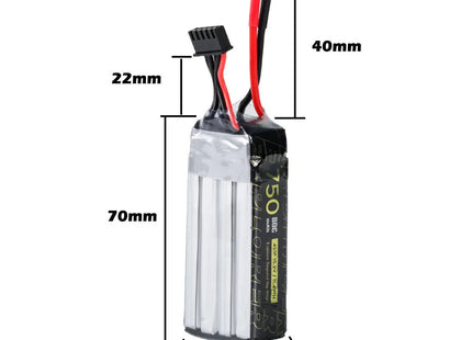 2pcs Explorer 4S 750mAh HV 80C Lipo Battery - XT30